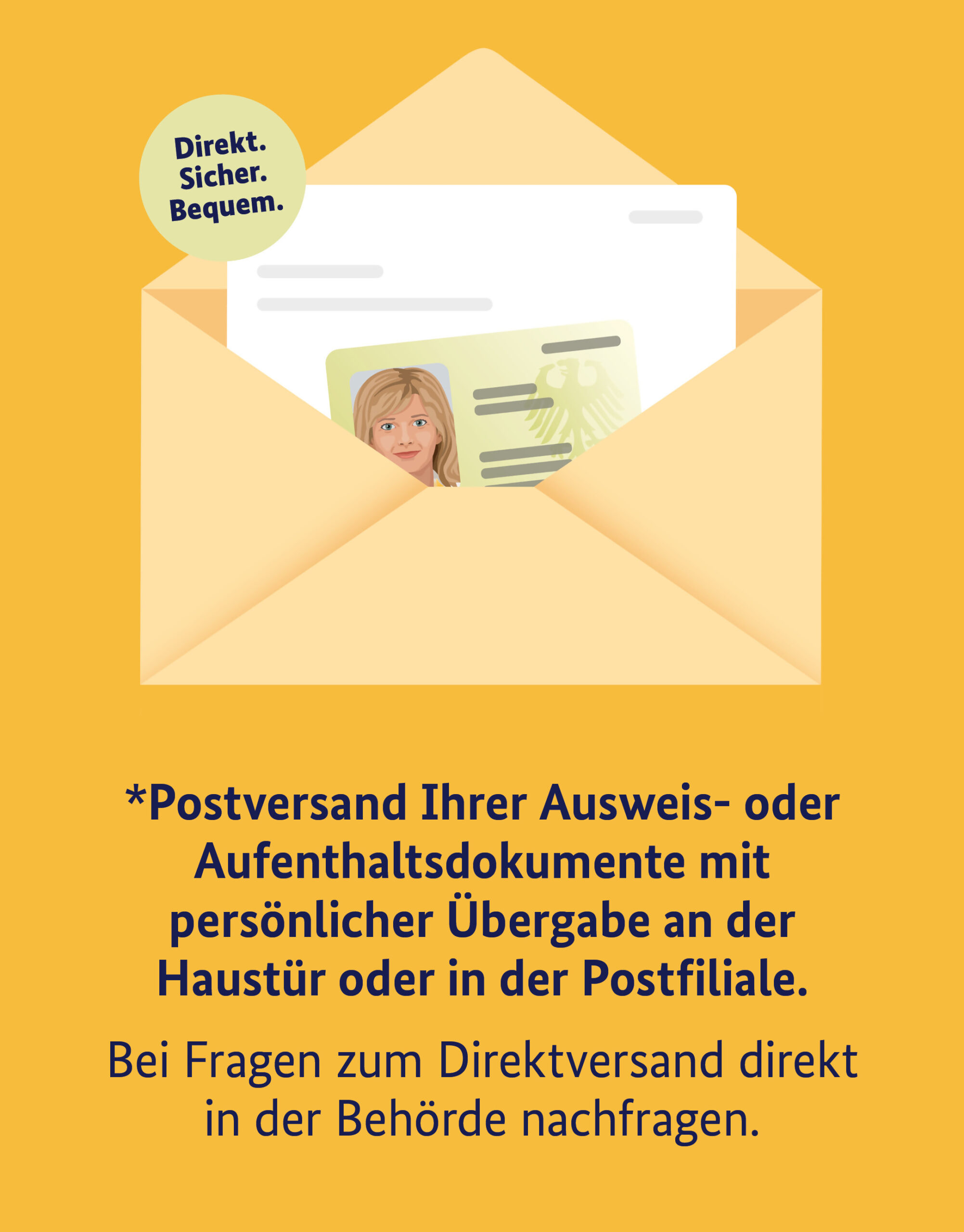 Neuen Ausweis nach Hause schicken lassen 2